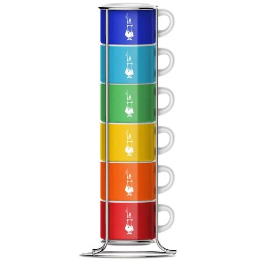 Bialetti Bialetti TAZZ110 6 Pcs Stackable Cups | BIATAZZ110 - Home & Kitchen - Lebanon