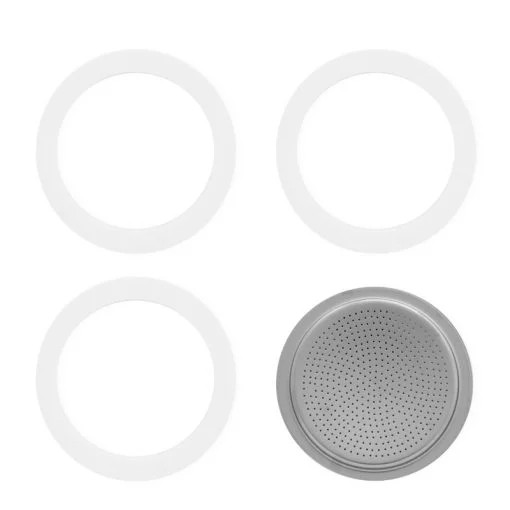 Bialetti Bialetti Espresso Maker Gasket with Filter Plate Set of 4 | BIA0800032 - Home & Kitchen - Lebanon