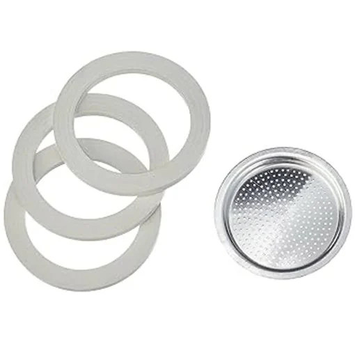 Bialetti Bialetti 3 Gaskets & 1 Filter Plate Set for Moka Coffee Makers | BIA0800033 - Home & Kitchen - Lebanon