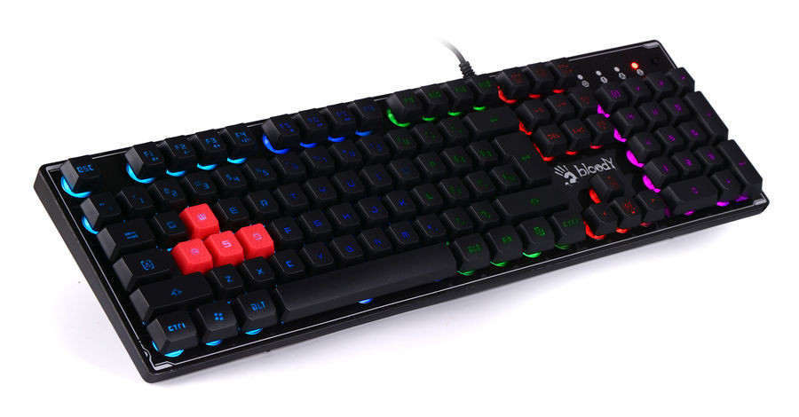 Bloody Bloody Wired RGB Gaming Keyboard, USB, Black,US+Arabic Layout | B180R (Open Box) - Computers & Tech - Lebanon
