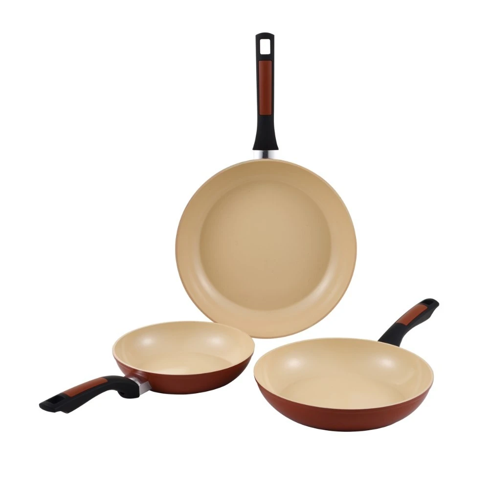 Benetton Benetton Home Set 3Pcs Frying Pan (20cm+24cm+28cm) Forged Aluminium Ind Safari Be | BE-0884 - Home & Kitchen - Lebanon