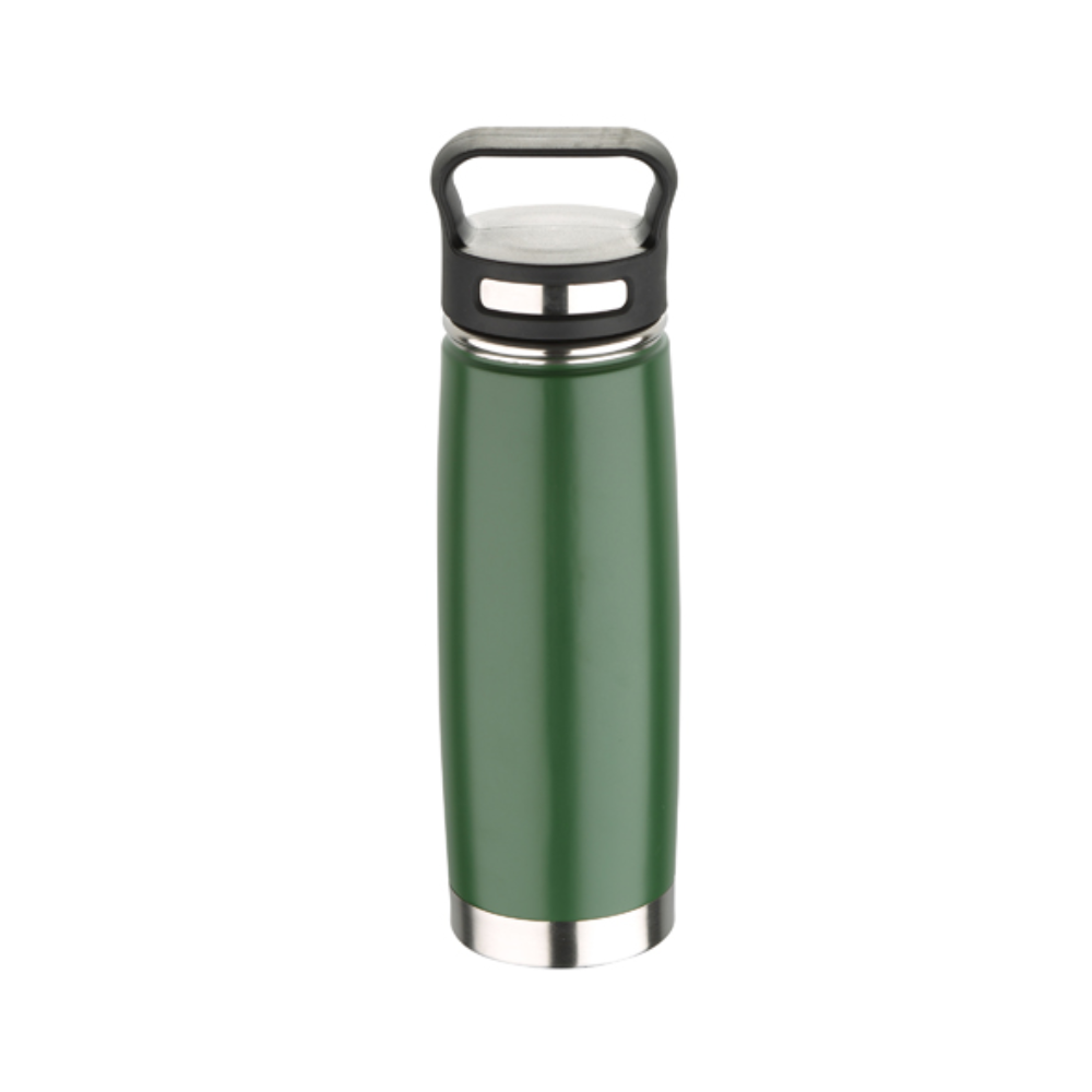 Bergner Bergner 500ml Thermal Water Bottle wit h Grip - Green | BG-37572-MGR - Home & Kitchen - Lebanon