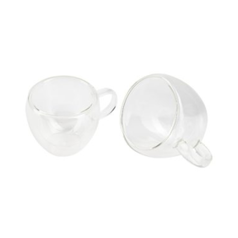 Bergner Bergner 100ml Glass Borosilicate Cup - 2 Pcs | BG-20114-MM - Home & Kitchen - Lebanon