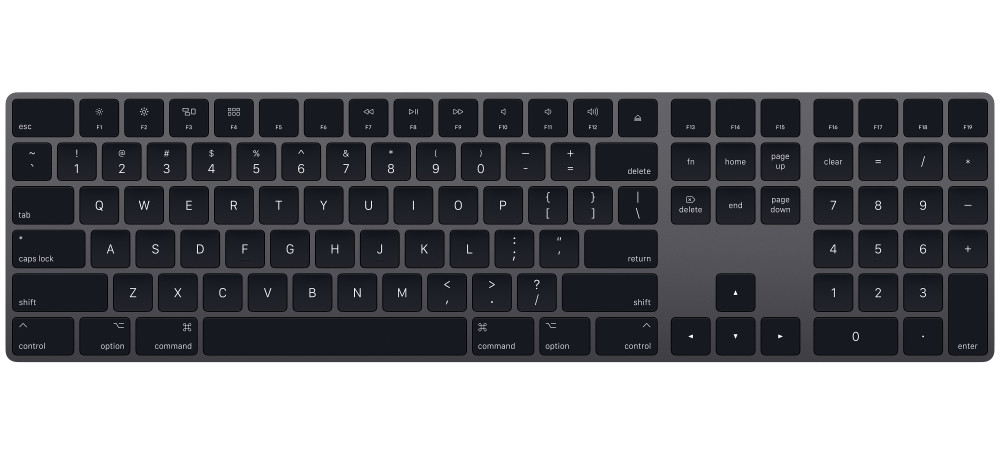 Apple Apple Magic Wireless Keyboard with Numeric Keypad ( Space Gray ) MRMH2 - Arabic/English - Computers & Tech - Lebanon