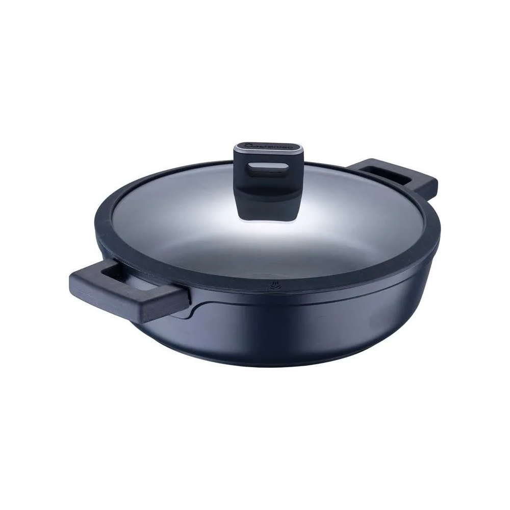 MasterPro Masterpro 28Cm Shallow Pot With Lid | BGMP-7981 - Home & Kitchen - Lebanon