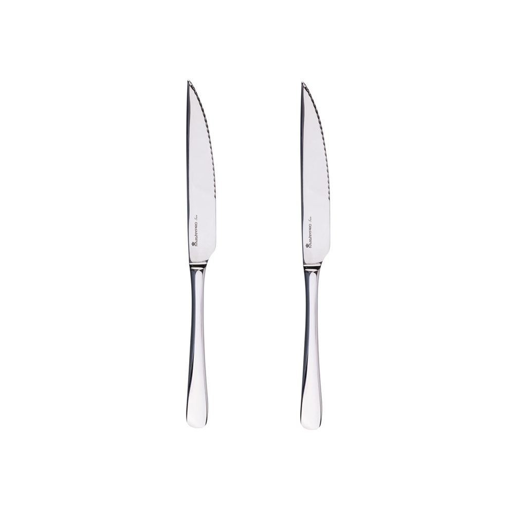 MasterPro Masterpro Set Of 2 Stainless Steel Steak Knives | BGEU-3956 - Home & Kitchen - Lebanon
