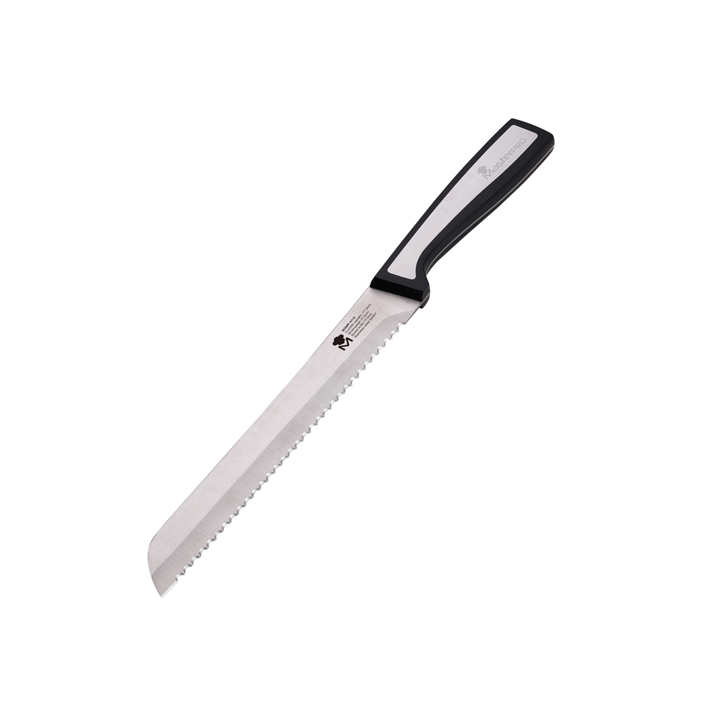 MasterPro Masterpro 20Cm Sharp Stainless Steel Bread Knife | BGMP-4113 - Home & Kitchen - Lebanon