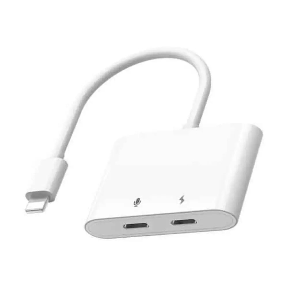 WIWU WiWU LT01 Plus Lightning to Dual Lightning Audio Converter Adapter white | LT01P-WT - Computers & Tech - Lebanon