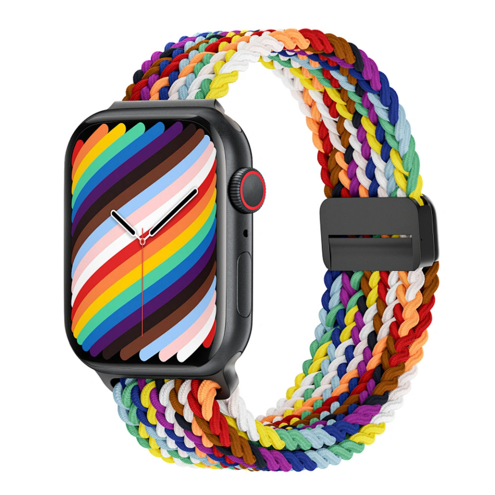 WIWU WIWU 38/40/41 Nylon Braided Magnetic Watch Band Wi-WB004 -RainBow | WB004-RNB - Phones & Wearables - Lebanon