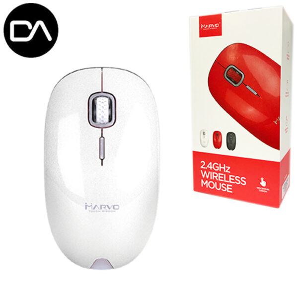 Marvo MARVO DWM101WT WIRELESS MOUSE 1000/1200/1600DPI | WHITE - Computers & Tech - Lebanon