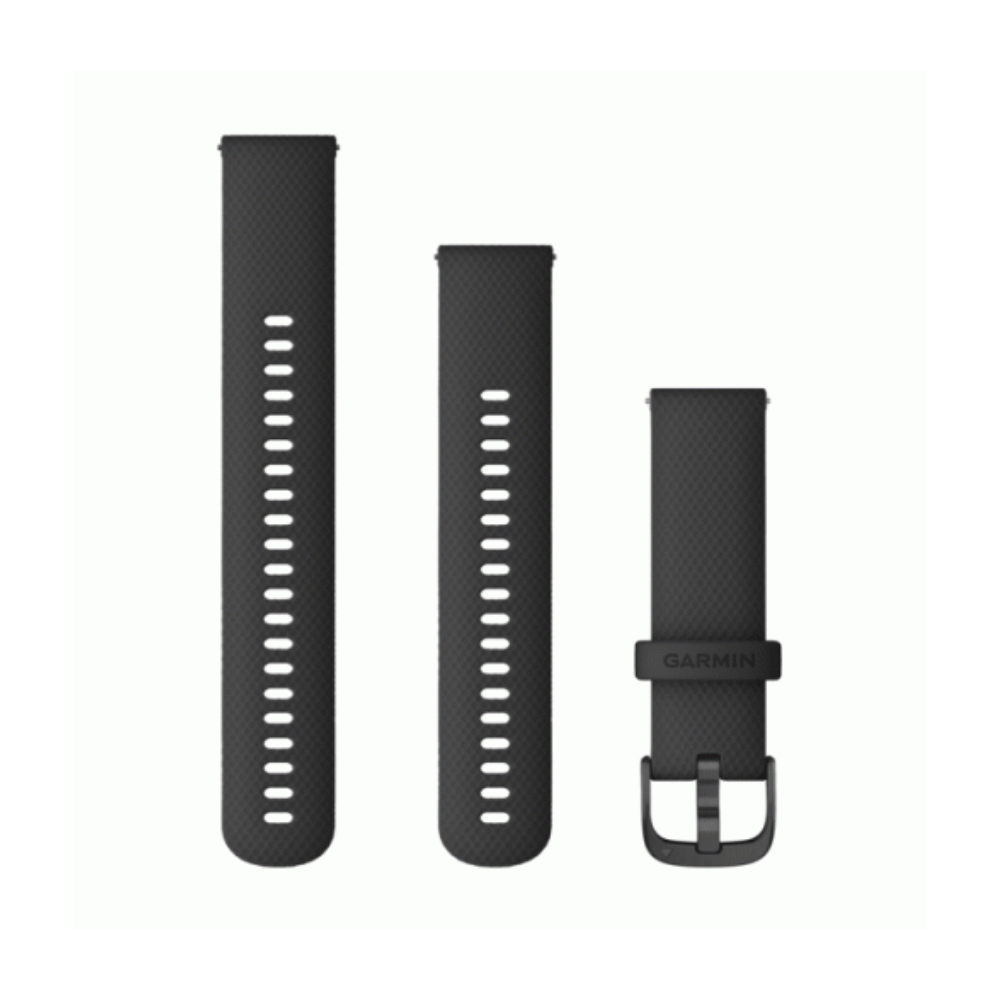 Garmin Garmin Quick Release Silicone Band 22mm - Shadow Black with Slate Hardware for Vivoactive 4 | 010-12932-21 - Other - Lebanon