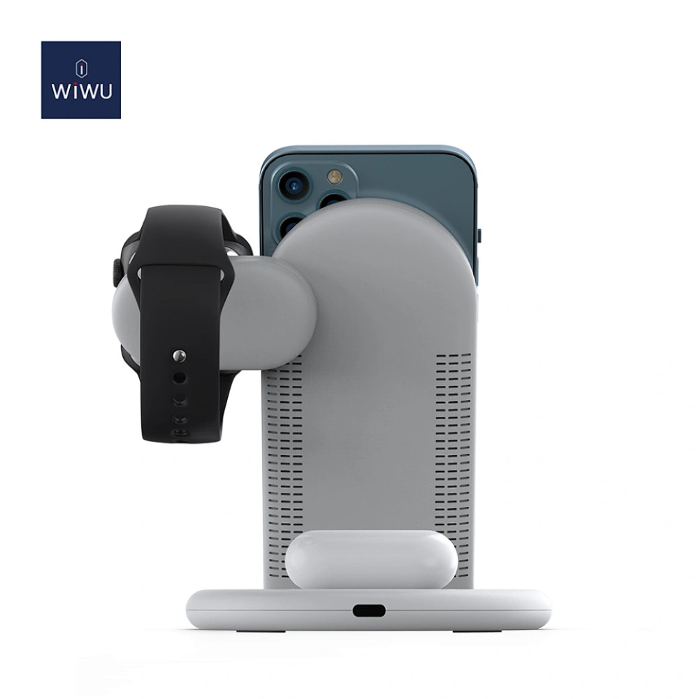 WIWU WIWU 15W Power Air 3in1 Wireless Charger - White - Phones & Wearables - Lebanon