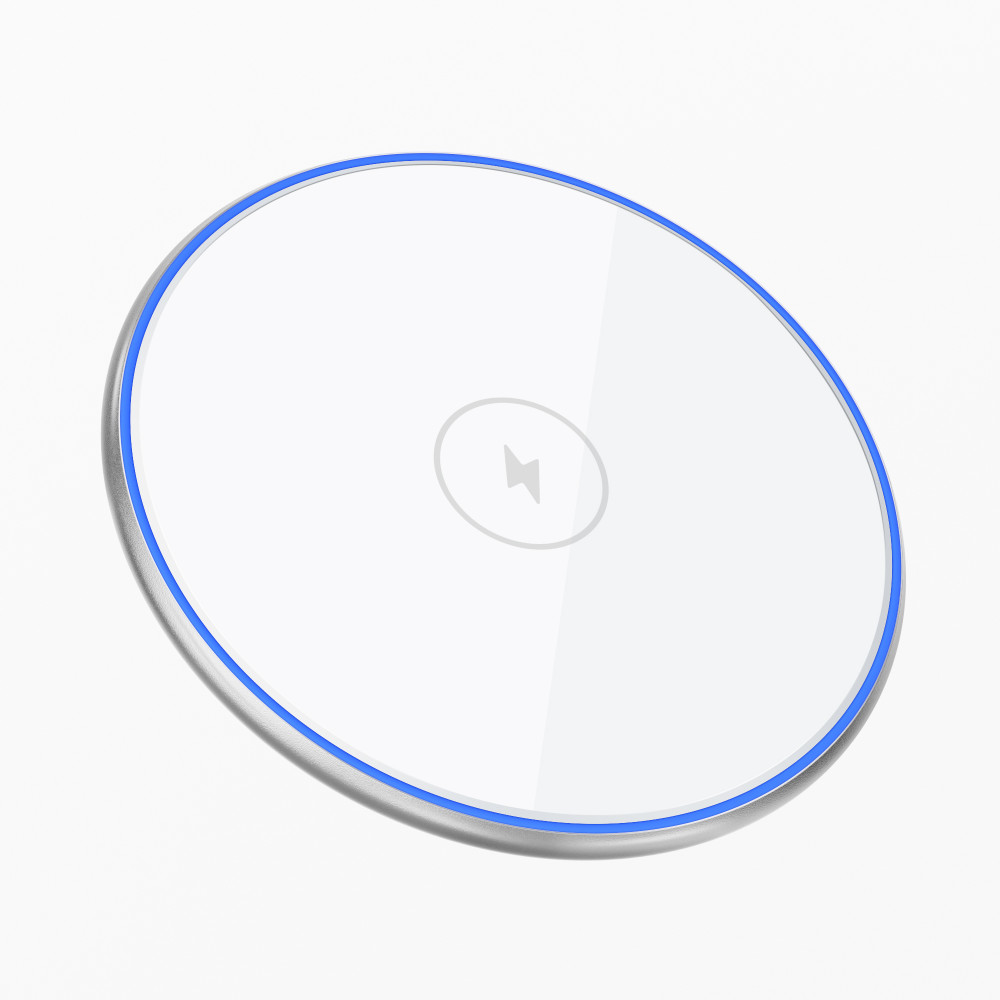 WIWU WIWU Quantus WI-W012 — 15W Wireless Fast Charger — White | WI-W012-WT - Phones & Wearables - Lebanon