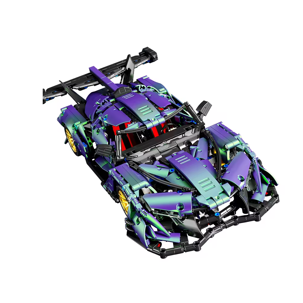 MJI MJI, Creative LEGO-style construction sets, 5365512551268pcs Gradient Apollo (Static Version) Sport Car Building Set | MJI-8624A - Toys & Games - Lebanon