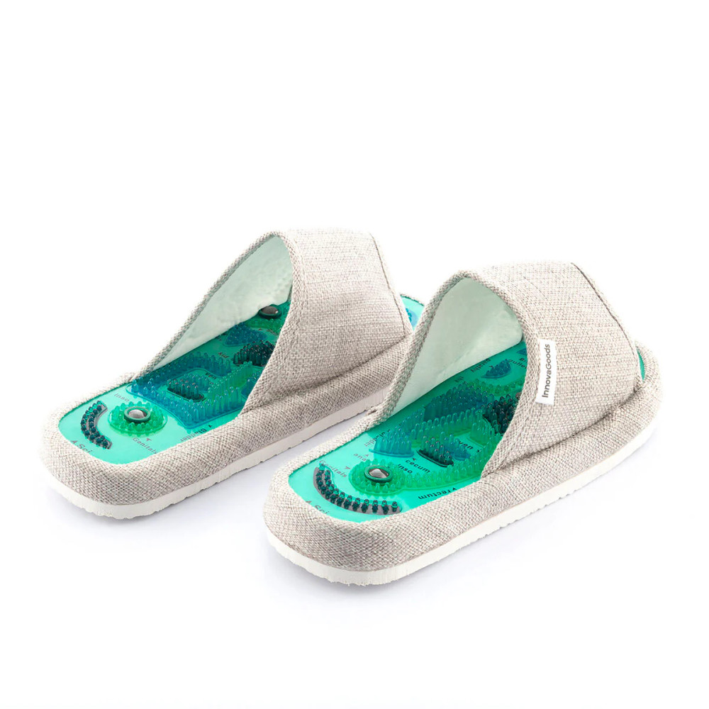InnovaGoods InnovaGoods Magnetic Acupressure Slippers Massers | V0103631 - Home & Kitchen - Lebanon