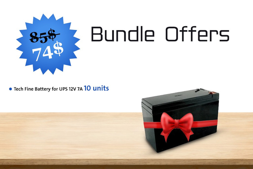 undefined Bundle Offer A22 | 10 units Battery for UPS 12V 7A - Computers & Tech - Lebanon
