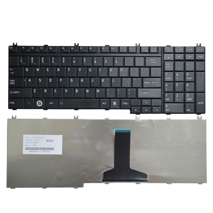undefined Compatible Replacement Keyboard for Toshiba Laptops P300 P200 A500 A505 L500 L505 keyboard P300 P200 A500 A505 L500 L505 laptop - Computers & Tech - Lebanon