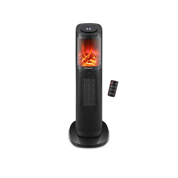 Beper Beper Ptc Tower Fan Heater - Led Flame | P203TER010 - Home & Kitchen - Lebanon