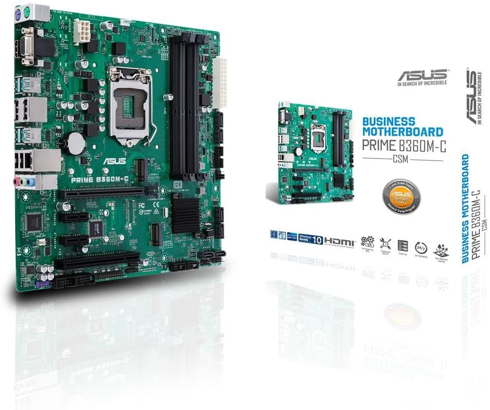 ASUS ASUS Prime B360M-C/CSM LGA1151 (300 Series) DDR4 DP HDMI VGA M.2 mATX Motherboard - Computers & Tech - Lebanon