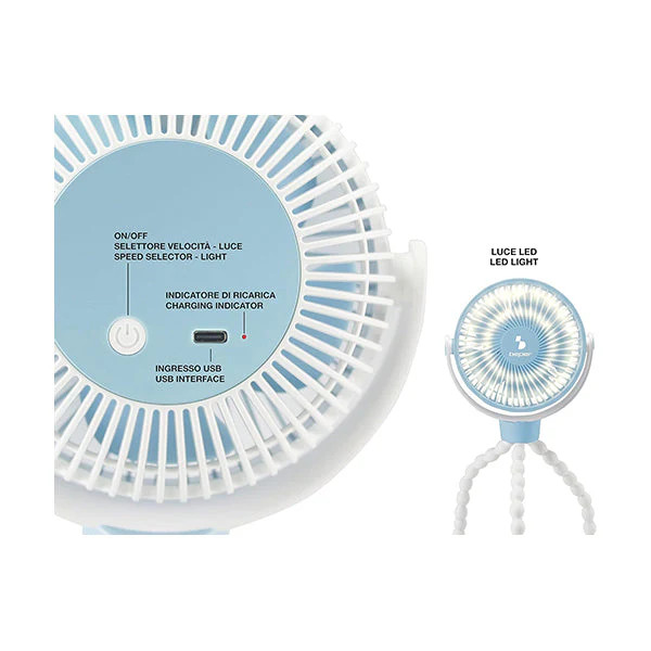 Beper Beper Mini Rechargeable Tripod Fan | P206VEN430 - Home & Kitchen - Lebanon