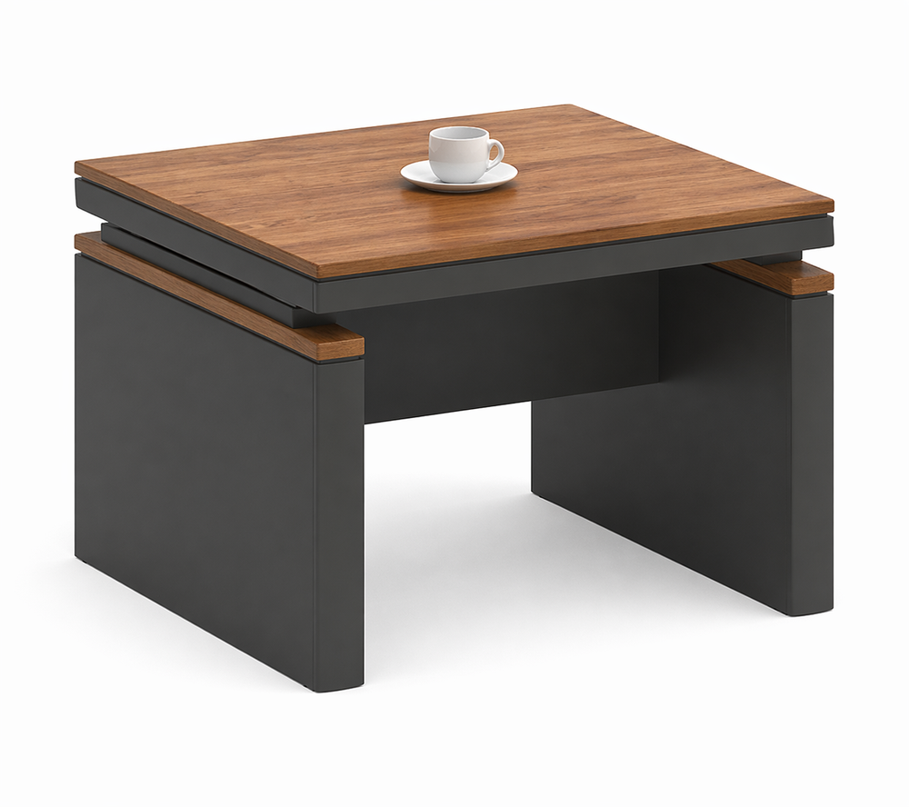 Valencia Valencia Coffee Table, Brown + Dark Grey - 600*600*420mm | B302-1-S (600) - Computers & Tech - Lebanon