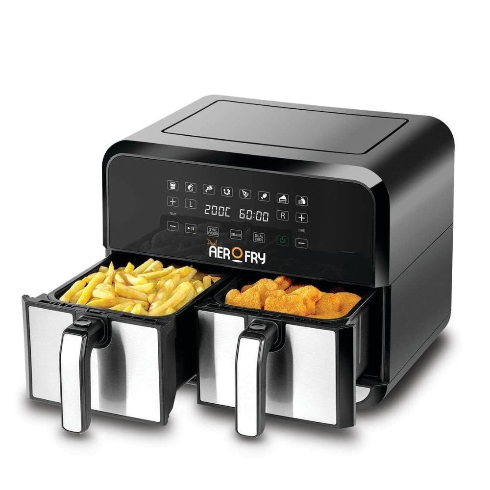Black&Decker Black & Decker Digital Dual Zone Air Fryer 1700W 4L+4L | DZAF1700-B5 - Home & Kitchen - Lebanon