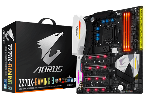 Gigabyte GIGABYTE Aorus GA-Z270X-Gaming 9 (rev. 1.0) LGA 1151 Intel Z270 HDMI SATA 6Gb/s USB 3.1 Extended ATX Motherboards - Intel - Computers & Tech - Lebanon