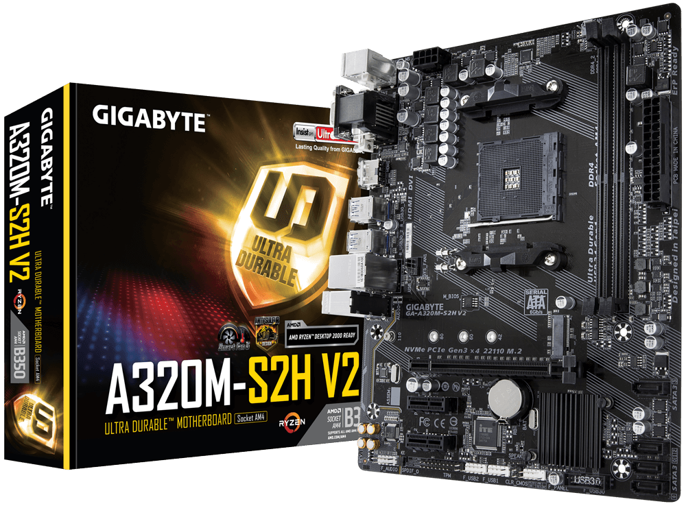 Gigabyte GIGABYTE A320M-S2H 1.1(rev. 1.1) Motherboard - Computers & Tech - Lebanon