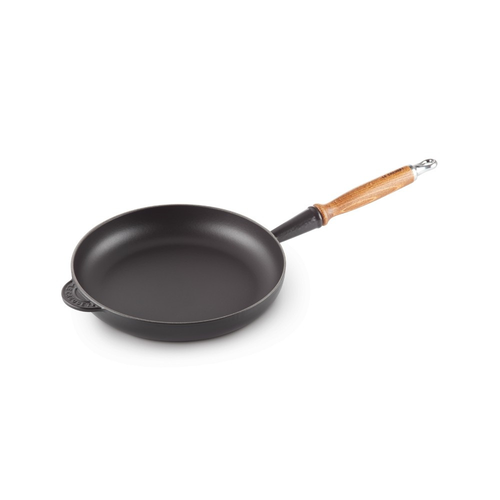Le Creuset Le Creuset Frying pan m.co Evo wood 24cm Black | 0024147324287 - Home & Kitchen - Lebanon