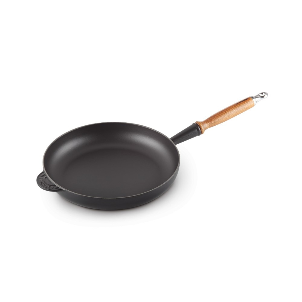 Le Creuset Le Creuset Frying pan m.co Evo wood 28cm Black | 0024147324348 - Home & Kitchen - Lebanon