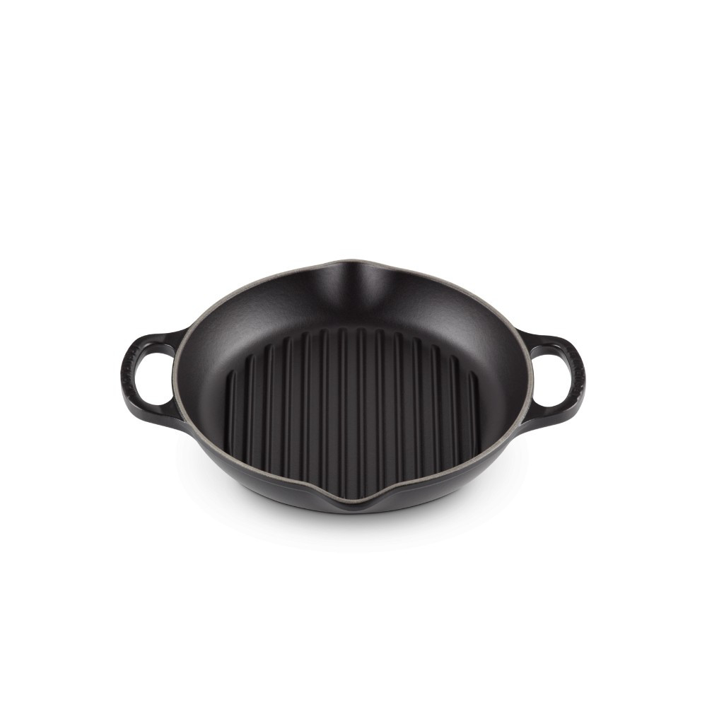 Le Creuset Le Creuset Grill Round Deep Evo 25cm Black | 0024147306993 - Home & Kitchen - Lebanon