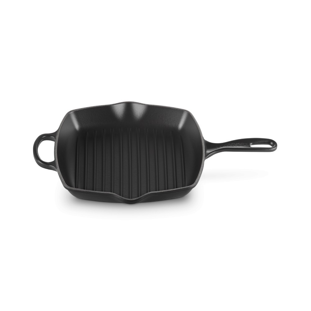 Le Creuset Le Creuset Grill Skillet squareEvo 26cm Black | 0024147237846 - Home & Kitchen - Lebanon