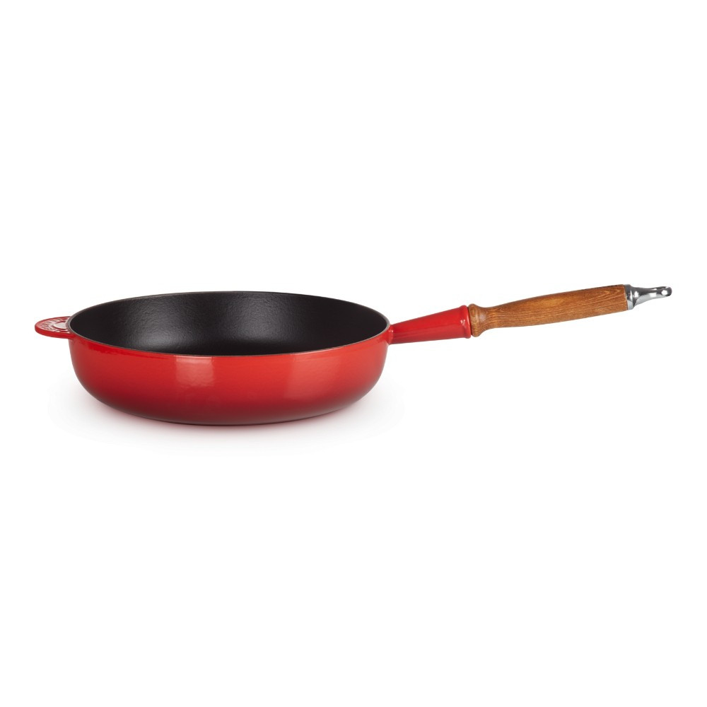 Le Creuset Le Creuset High pan m.co Evo wood 28cm Cherry | 0024147324249 - Home & Kitchen - Lebanon