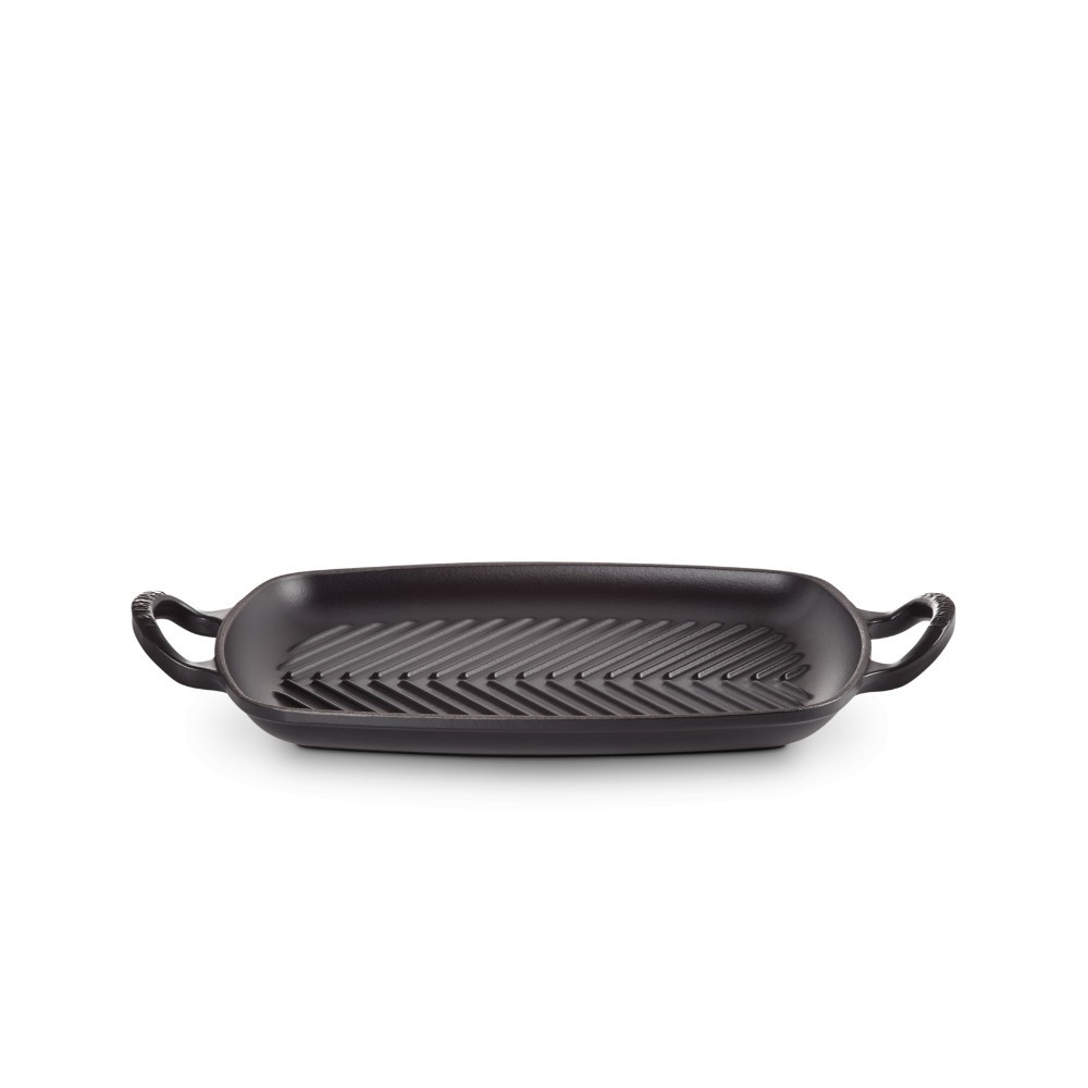 Le Creuset Le Creuset Rectangular Rectangular Grill Evo 30x27cm Black | 0024147297642 - Home & Kitchen - Lebanon