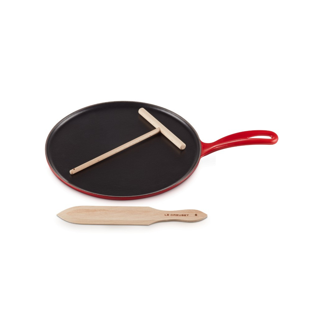 Le Creuset Le Creuset Round crepe maker 27cm Cherry | 0024147230915 - Home & Kitchen - Lebanon