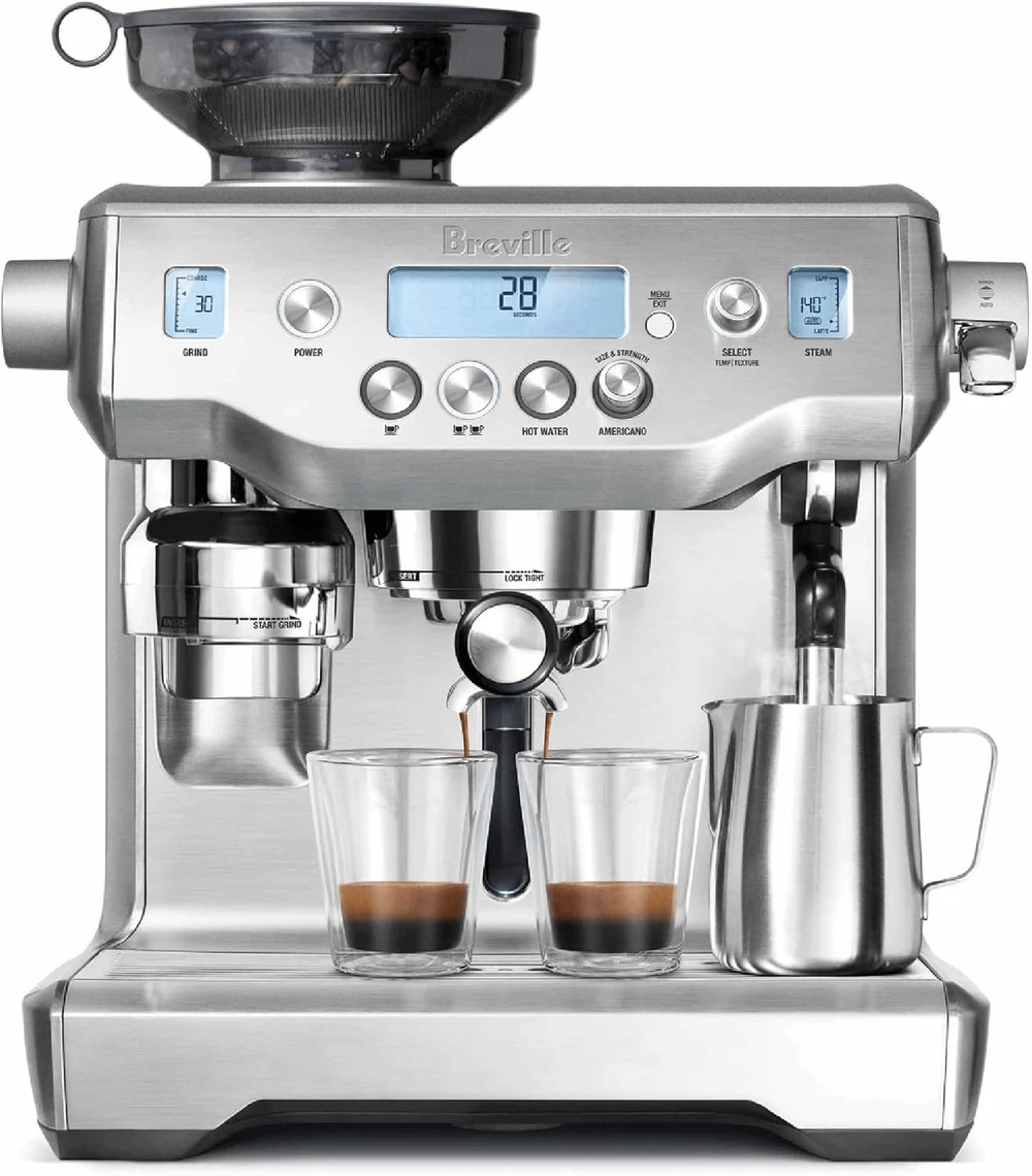 Sage Sage Oracle Brushed Stainless Steel Espresso Coffee Machine | BES980BSS - Home & Kitchen - Lebanon