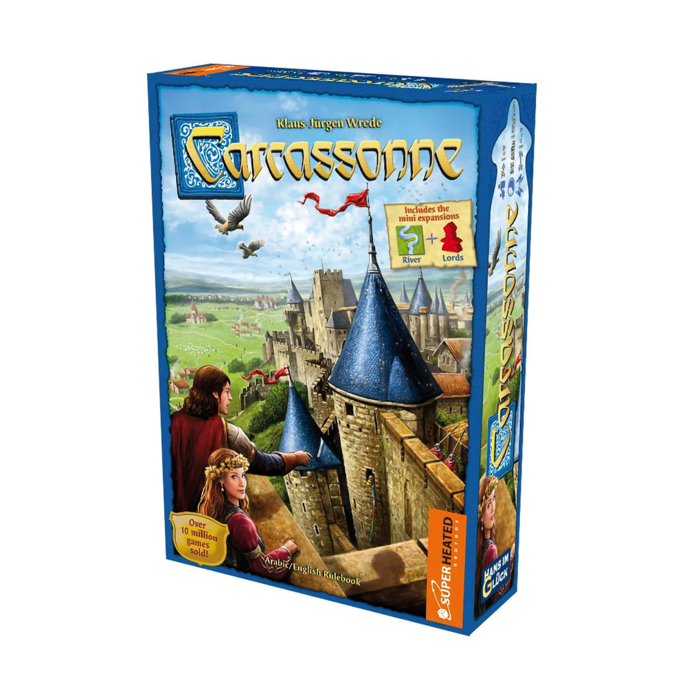 Light Strategy Carcassonne Base Game Ar/En | 361111 - Toys & Games - Lebanon