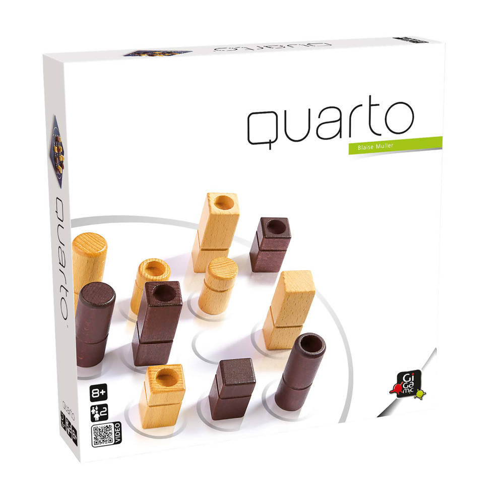 Quarto — 2-Player Wooden Abstract Strategy Board Game | Gigamic | 153101 - Toys & Games - Lebanon
