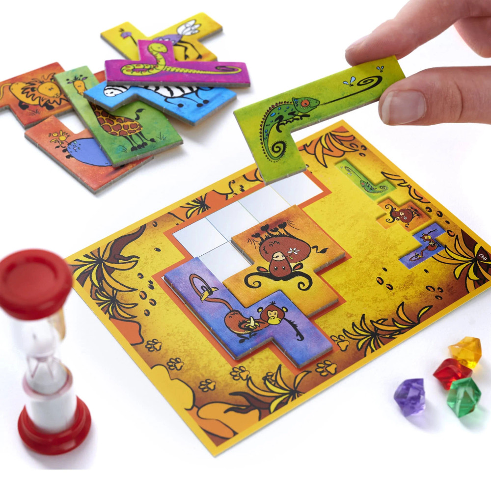 Light Strategy Ubongo! Junior — Tile-Placing Puzzle Board Game for Kids | Thames & Kosmos | 12401 - Toys & Games - Lebanon