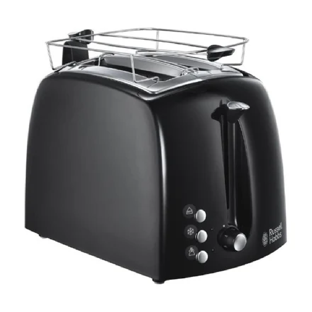 Russell Hobbs Russell Hobbs Textures Plus 2-Slice Toaster 850W Black | 22601-56 - Home & Kitchen - Lebanon