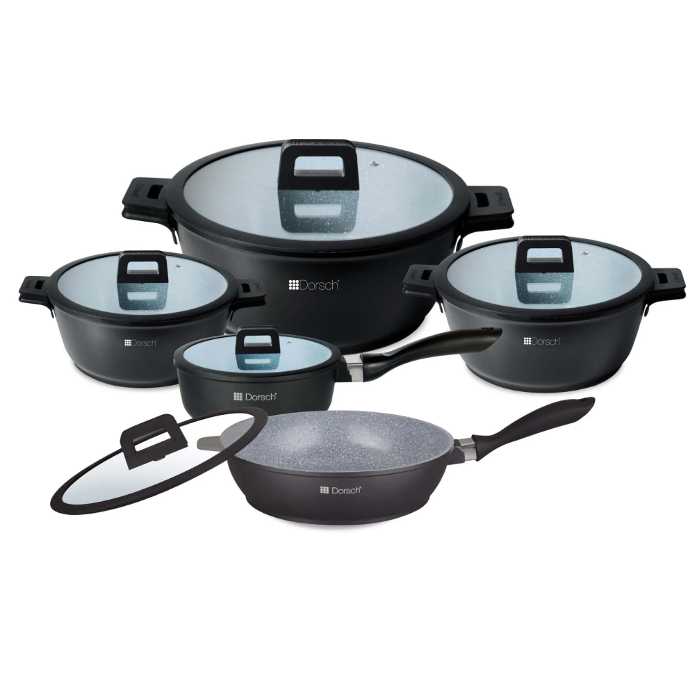 Dorsch Dorsch Cookware set - 5 PCs | DH-05577/SR - Home & Kitchen - Lebanon