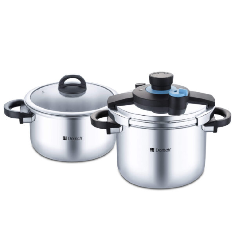 Dorsch Dorsch Go Press - 8 + 6 L Pressure Cooker | DH-06434 - Home & Kitchen - Lebanon