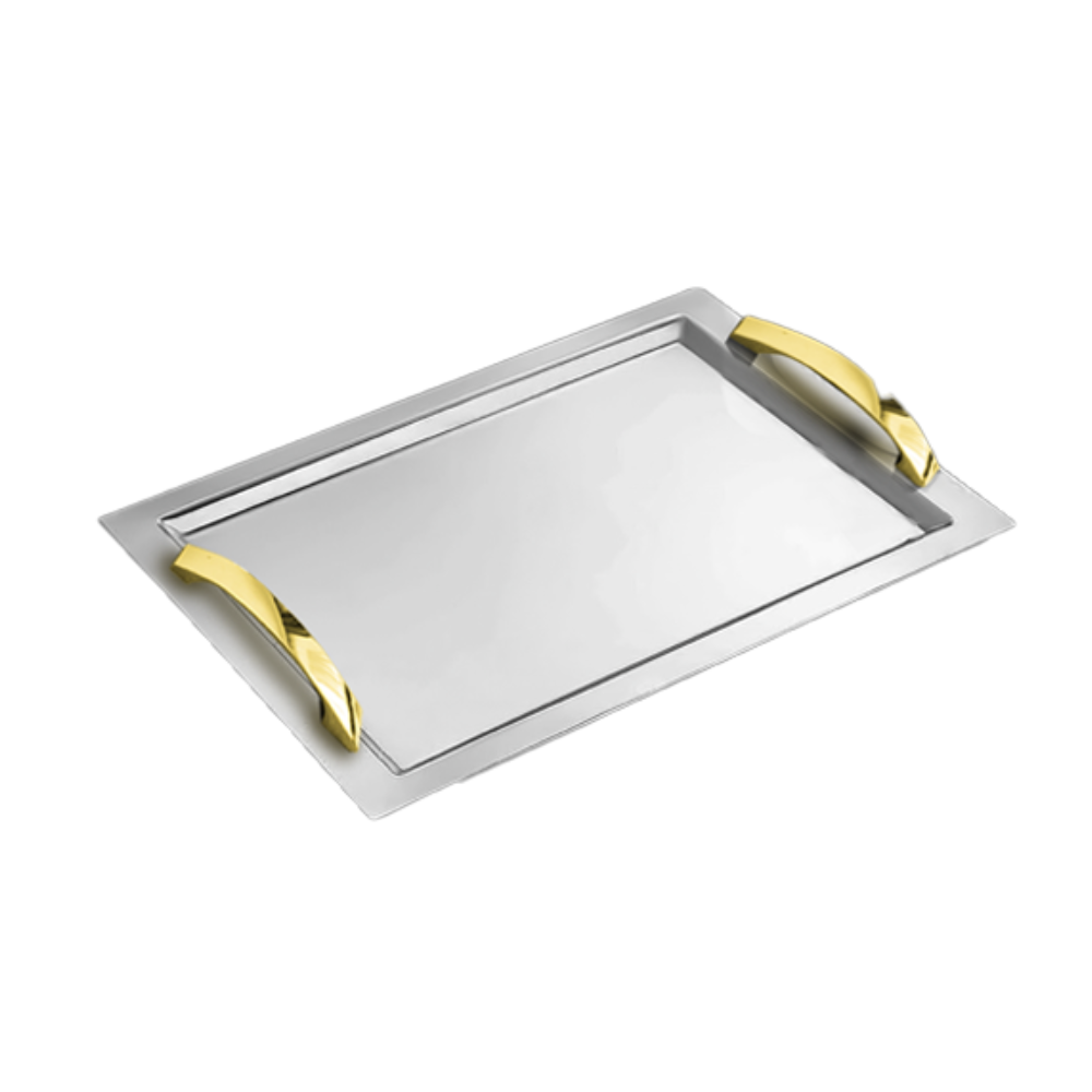 Dorsch Dorsch Vera Gold 18/10 Stainless Tray | DH-03218 - Home & Kitchen - Lebanon