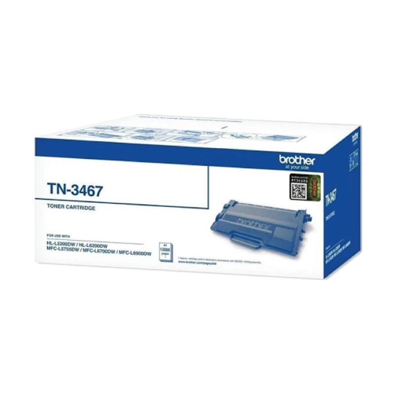 Brother 12,000 Pages Toner Catridge (HL-L6200DW, HL-L6400DW, MFC-L5755DW, MFC-L6900DW) | TN-3467