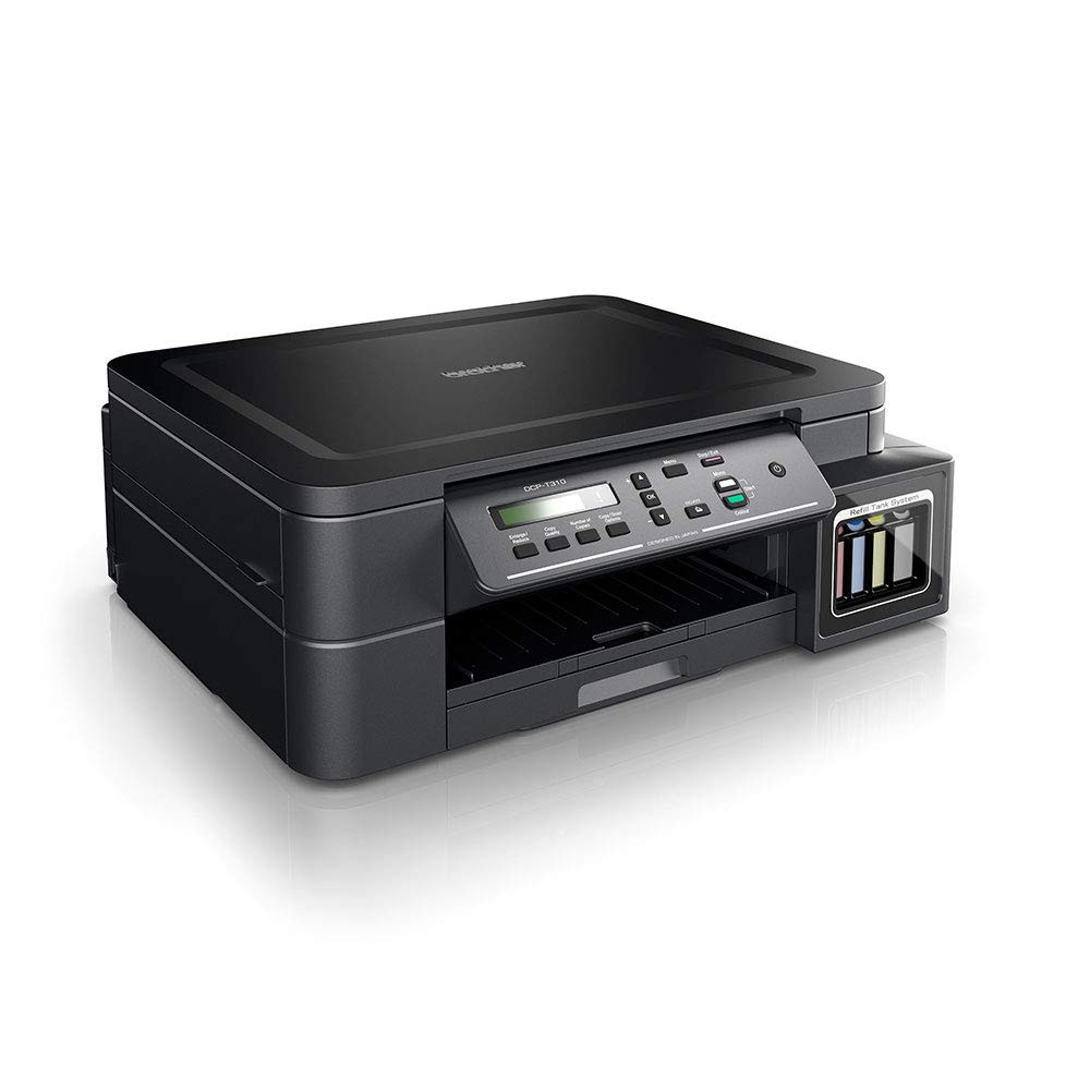Brother Brother Inktank Refill System Printer 3in1, 12/6 ipm, 128 MB, 150 sheet tray, 6,500 pgs BK, 5000 pgs Color | DCP-T310 - Printers & Ink - Lebanon
