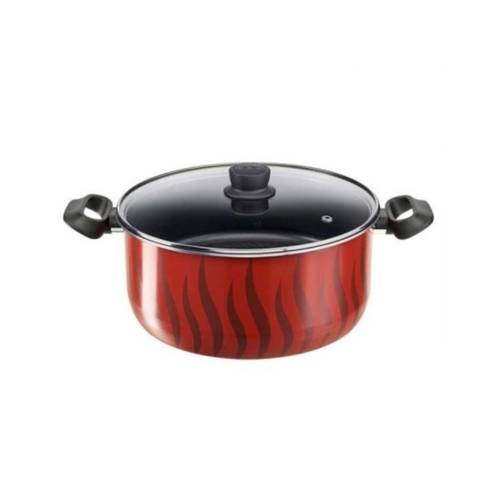 Tefal Tefal Tempo Flame Stew Pot 30 Cm Glass Lid | C5489983 - Home & Kitchen - Lebanon