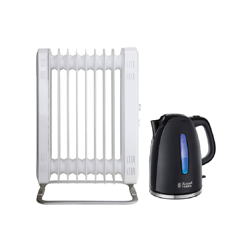 Mill MILL Heater + Free Russell Hobbs Kettle | JA2000 + RH22591 - Home & Kitchen - Lebanon