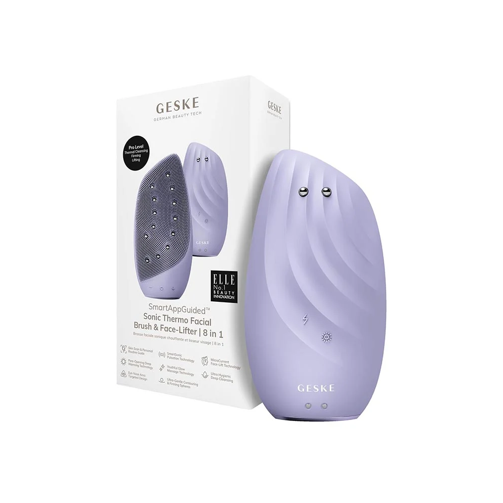 Geske Geske Sonic Thermo 8-in-1 Facial Brush and Face-Lifter | GESGK000006PL01 - Beauty & Personal Care - Lebanon