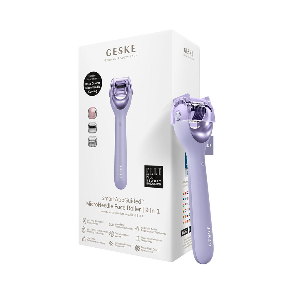 Geske Geske MicroNeedle 9-in-1 Face Roller - Purple | GESGK000053PL01 - Beauty & Personal Care - Lebanon