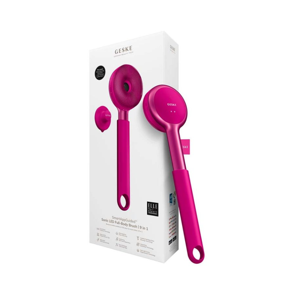 Geske GESKE 9-in-1 Sonic LED Full Body Brush - Magenta | GESGK000708MG01 - Beauty & Personal Care - Lebanon
